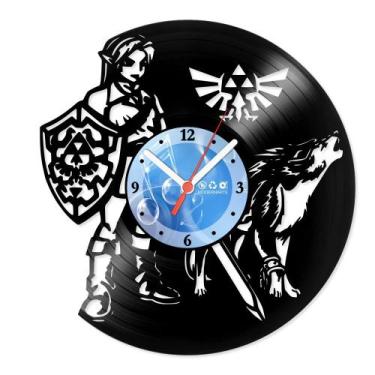 Imagem de Relógio De Parede Disco Vinil Jogos e Games - Legend Of Zelda 07 - VJG