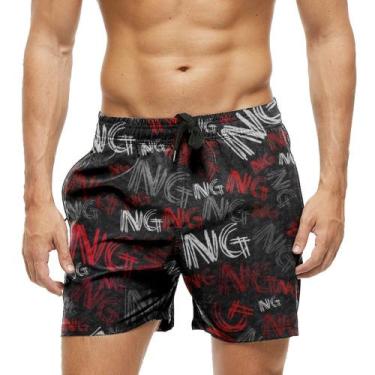 Imagem de Short Praia Shorts Banho Bermuda Verão NG 436 - SMOKE, M Feminino