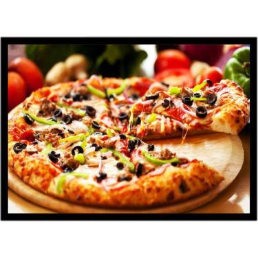 Imagem de Quadro Decorativo Gourmet Pizza Pizzarias Lanchonetes Padarias Cozinha
