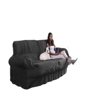 Imagem de Capa Para Sofá Retrátil E Reclinável 4 Lugares - BELCAPAS,  Chumbo