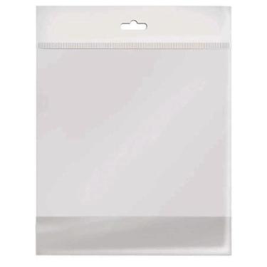 Imagem de Saco Adesivado com furo Branco - 6x7 cm  - 100 unidades - Cromus - Riz