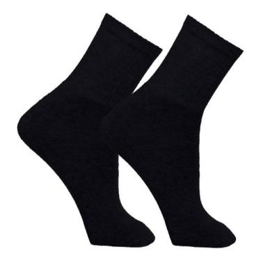 Imagem de Kit 12 Pares De Meias Masculinas Grossas Cano Alto Longo Em Algodão Of