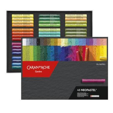 Imagem de Giz Pastel Oleoso Caran D'Ache Neopastel com 48 Cores - CARAN DACHE