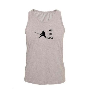 Imagem de Regata Masculina Algodão Aikido 1 Estampada Verão Moderna - Ragor, EG,