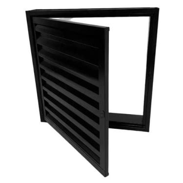 Imagem de Porta Para Alçapão 80x60cm Rede M. Preto Alumínio - Rede Móveis