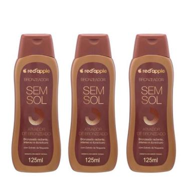 Imagem de Kit C3 Bronzeador Sem Sol 125ml  Red Apple