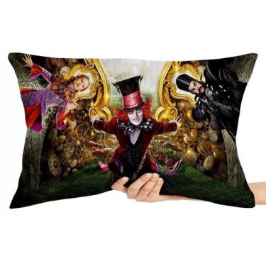 Imagem de Capa Travesseiro fronha com ziper 50x70  Chapeleiro Maluco Alice e o T
