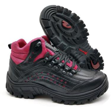 Imagem de Bota Adventure Feminina 5400/35 preto/pink - BMBRASIL, 35