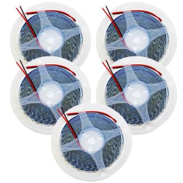 Imagem de Kit 5 Rolos Fita Led 2835 5 M 120 Leds/m 12v Ip20 10w/m Bco - Tradesta