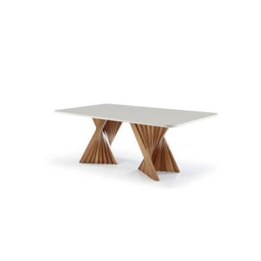 Imagem de Mesa Palents de Jantar com Tampo de Vidro 200x110 - Tommy Design - GH 