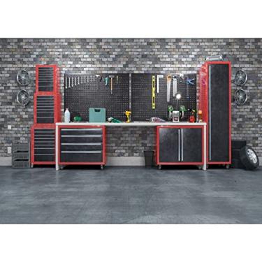 Imagem de BELECO Pano de fundo moderno de garagem de tecido de 1,5 x 0,91 m para fotografia ferramentas de reparo de interiores rodas caixa de ferramentas fundo prateleira fundo para decoração de festa tema mecânico decoração de festa aniversário sessão de fotos adereços de cabine de fotos