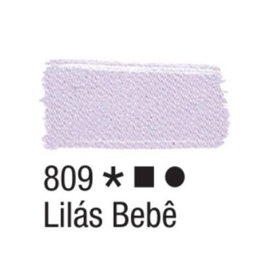 Imagem de Tinta Tecido Fosca 37ml Tons Clarinhos - Acrilex, 809 - LILáS BEBê