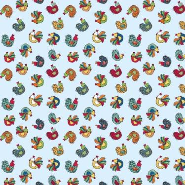 Imagem de Tecido Estampado para Patchwork - Semaninha by Vitória Quintal: Galinh