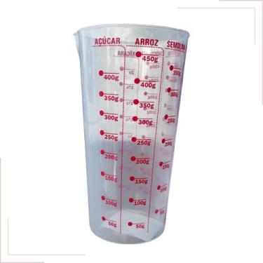 Imagem de Copo Dosador Graduado Medidor de 500ml Cores Para Escolher - Injetemp,