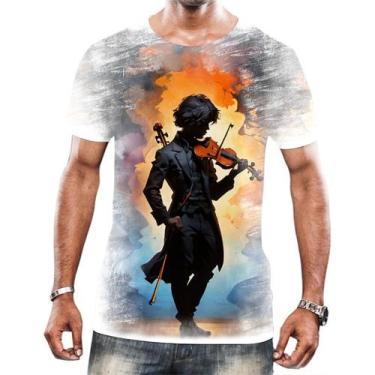 Imagem de Camisa Camiseta Tshirt Instrumento Corda Violinos Melodia 9 - Enjoy Sh