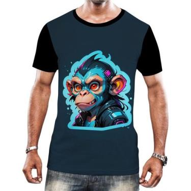 Imagem de Camiseta Camisa Tshirt Animais Cyberpunk Macacos Gorilas 1 - Enjoy Sho