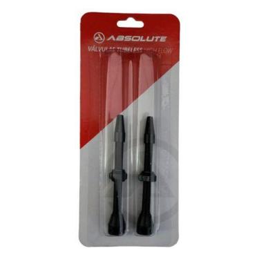 Imagem de Par Válvula Tubeless Absolute Bico Fino Presta 100 E 60mm