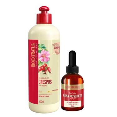 Imagem de Bio Extratus Crespos Finalizador 500ml e Óleo Rosa Mosqueta