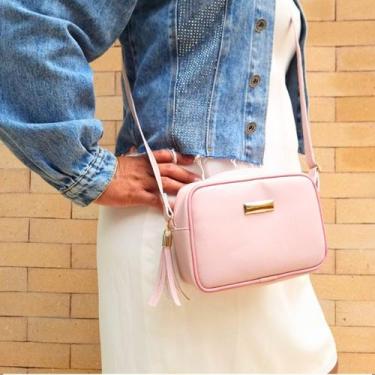 Imagem de Bolsa Feminina Pequena Transversal De Mão Tiracolo - TREND BAGS, Rosa