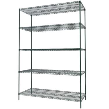 Imagem de Estante aramada branca com 5 prateleiras para câmara fria - 90Lx37Px188A cm