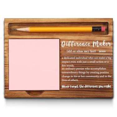 Imagem de Thank You Appreciation Gifts for Friends Women Men Leader Coach Boss Mentor Team Employees Coworkers Coworkers Leave Difference Maker Self-Stick Note Pad Holders GAA52