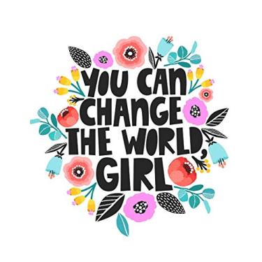 Imagem de You Can Change The World, Girl: Cornell Notes Notebook Size 8.5" x 11" 120 Pages Soft Mate Cover