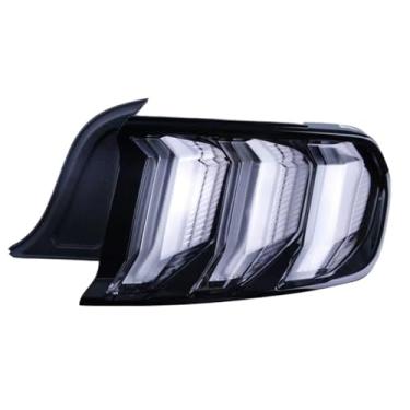 Imagem de Luzes traseiras de estilo de carro compatíveis com Ford Mustang 2015-2019 Lâmpada traseira de sinal dinâmico Luz traseira LED Luz traseira DRL Freio reverso Acessórios para automóveis(White)