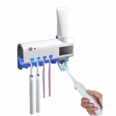 Imagem de Porta Escova de Dentes com Suporte para Pasta Automático e Esterilizador UV