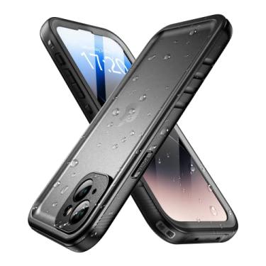 Imagem de SPORTLINK Capa à prova d'água à prova de choque compatível com iPhone 14 Plus - Proteção 360 resistente à prova de poeira de corpo inteiro, resistente, grau militar, 6,7 polegadas com câmera/protetor