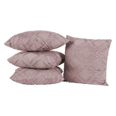 Imagem de Kit 04 Almofadas Cheias Aveline 45cm x 45cm - Rose - Bia Enxovais