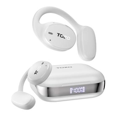 Imagem de Fone de Ouvido Sem Fio OpenEgo Bluetooth 5.3 Branco, Design Aberto, Som Direcional e Confortável, Cancelamento de Ruído para Chamadas, 30h de Bateria, Carregamento USB-C, Driver Dinâmico 16,2mm