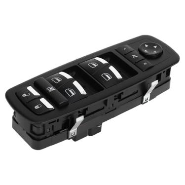 Imagem de A ABSOPRO Interruptor de vidro elétrico dianteiro esquerdo do motorista para Maserati Ghibli Levante preto