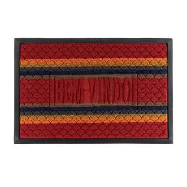 Imagem de Tapete Capacho Carpete AntiDerrapante Emborrachado 60 cm x 40 cm - Cam