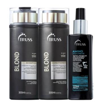 Imagem de Kit Truss Blond - Shampoo 300ml + Condicionador 300ml + Finalizador Am