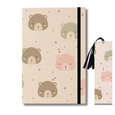 Imagem de Caderno Kraft A5-50 Folhas + Marcador de Página Urso Fofo