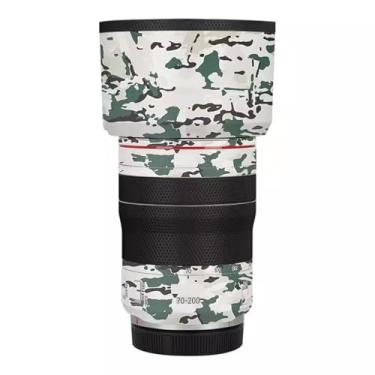 Imagem de Adesivo de corpo de lente de câmera para Canon RF 70-200 mm F4 L is USM Vinyl Wrap Film Skin Anti-Scratch Decorativo Decalque Protetor Casaco 70-200 4 (Camuflagem de Selva)