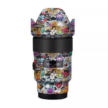 Imagem de Película de lente de câmera 35 1.4 Sony Coat Wrap Película protetora decalque do corpo adesivo anti-arranhões Acessórios para Sigma 35 mm F1.4 DG HSM Art Apto para Sony Mount Camera 1:1.4 (Graffiti