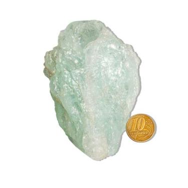 Imagem de Pedra Água Marinha Bruta Natural Berilo Azul 200 a 250g 80mm - Cristai