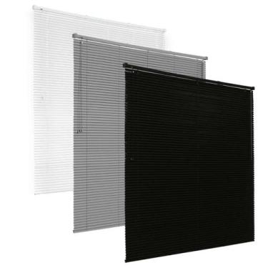 Imagem de Persiana Cortina Horizontal Off 25mm Pvc Sala Cozinha Quarto Janela Ro