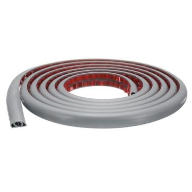 Imagem de HARFINGTON Capa de cabo de 3 m L 0,3 x A 0,3 cm de comprimento do canal interno PVC esconde o cabo de extensão, protetor de fios para evitar desvios de cabos, gerenciamento de cabos, cinza