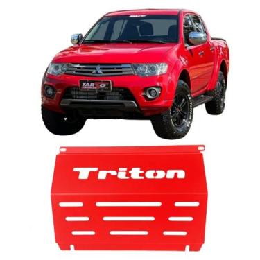 Imagem de Protetor Motor L200 Triton 2022 2023 2024 Vermelho - C&K