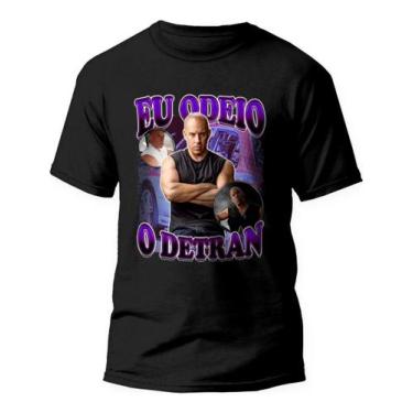 Imagem de Camiseta Meme Eu Odeio O Detran Vin Diesel Algodão Premium - Kamisetas