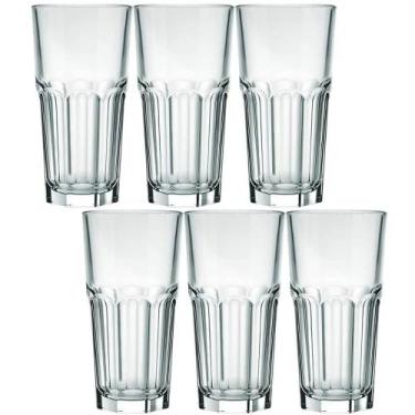 Imagem de Conjunto 6 Copo Long Drink 340ml De Vidro Nadir Bristol Suco Refrigera