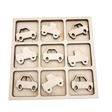 Imagem de Jogo de tabuleiro Tic Tac Toe AvtrBoutique Vroom Theme com carros