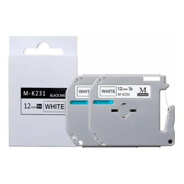 Imagem de Kit 2 Fitas Compatível Etiquetador Brother Pt-70 Pt-80 Pt-90 - KrillMa