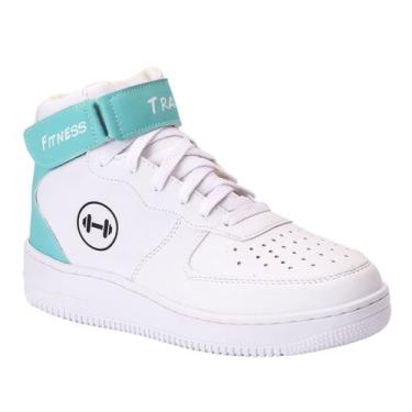 Imagem de Tênis Sneakers Feminino Cano Alto Botinha Treino Academia Esporte Clas
