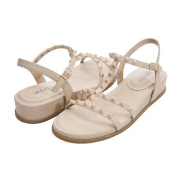 Imagem de Vaneli Sandália feminina Nelina, Bezerro moído blush, 8 Narrow