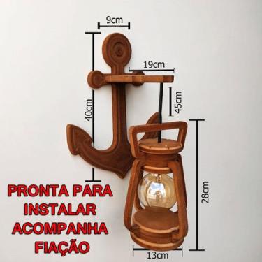 Imagem de Arandela Luminária Lustre Lampião Âncora 110/220 V Kit 2 PÇ - ECO.STAR