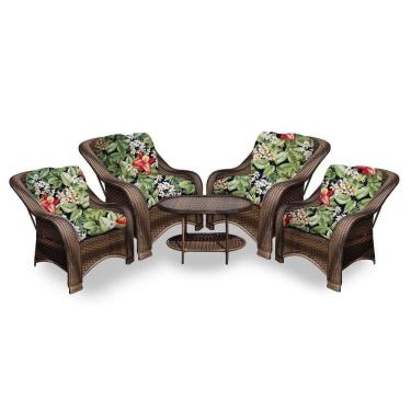 Imagem de Conjunto de Poltronas Fibra Sintética e 1 Mesa Centro