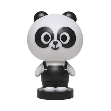 Imagem de Luminária De Mesa Infantil Taschibra Led Abajur Pandinha Faro 3w Usb Luz Quente 3000k